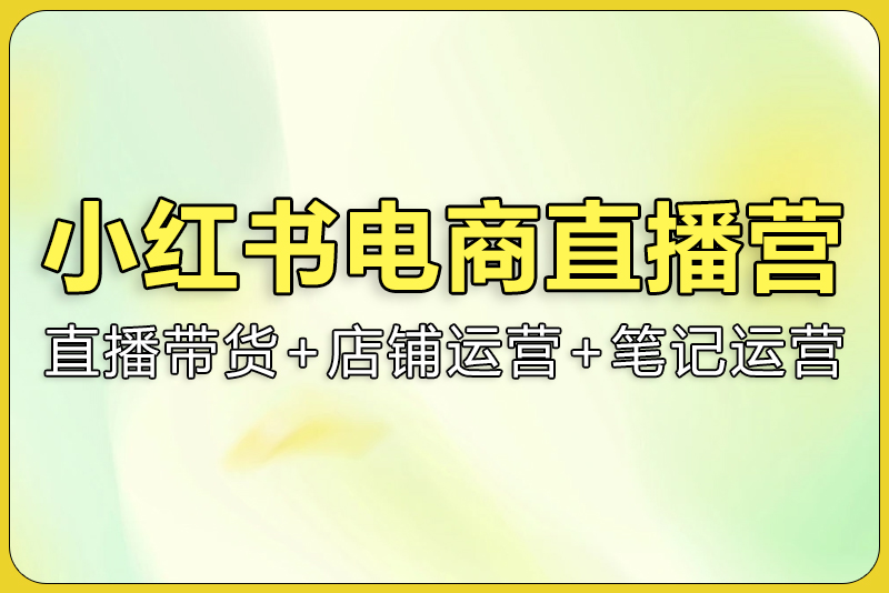 小红书直播训练营：直播带货+店铺运营+笔记运营-彼飞网创