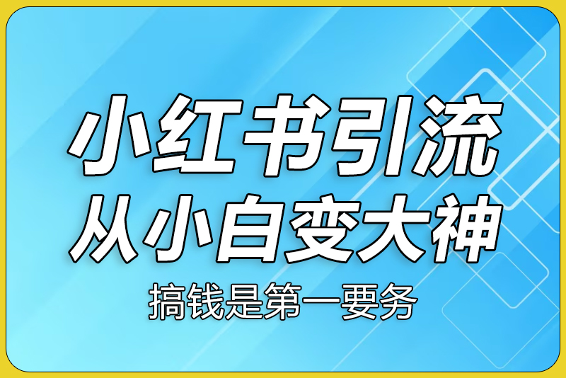 小红书引流，从小白变大神-彼飞网创