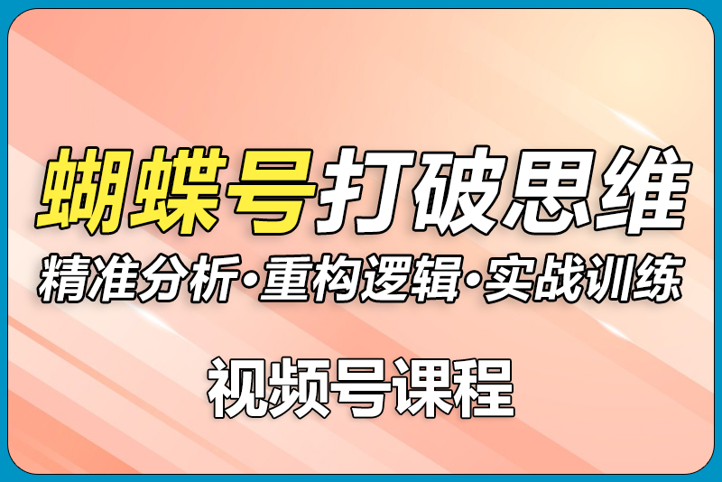 天诺老吴蝴蝶号线上课：精准分析打破思维-彼飞网创