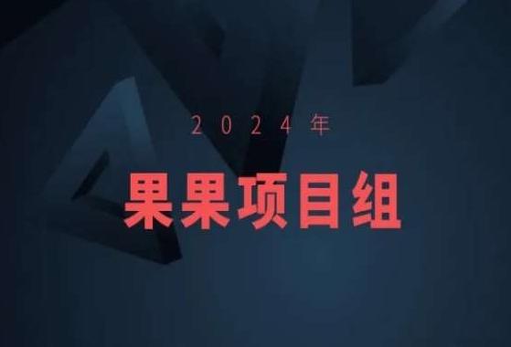 2024年果果项目组项目合集-果果最新项目-彼飞网创