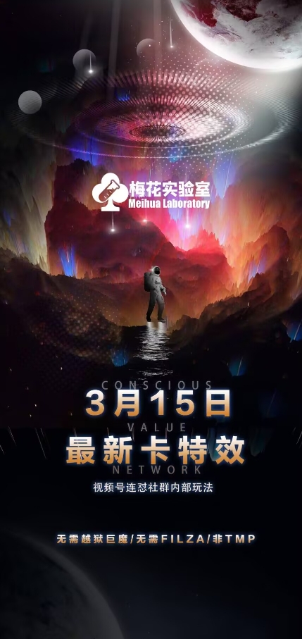 梅花实验室视频号连怼玩法-3月15日最新卡特效技术(无需越狱、巨魔、tmp)-彼飞网创