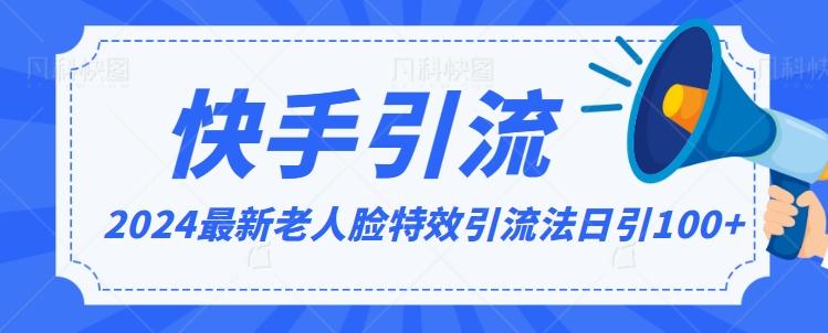 2024全网最新讲解老人脸特效引流方法，日引流100+，制作简单，保姆级教程【揭秘】-彼飞网创