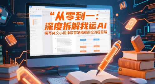 从零到一：深度拆解我运用AI撰写爽文小说挣取首笔稿费的全流程思路-彼飞网创