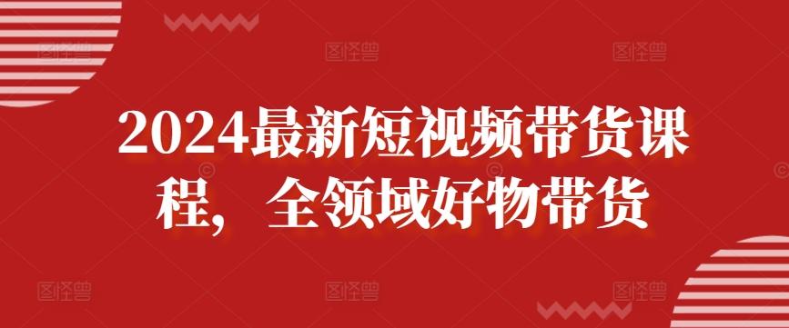 2024最新短视频带货课程，全领域好物带货-彼飞网创