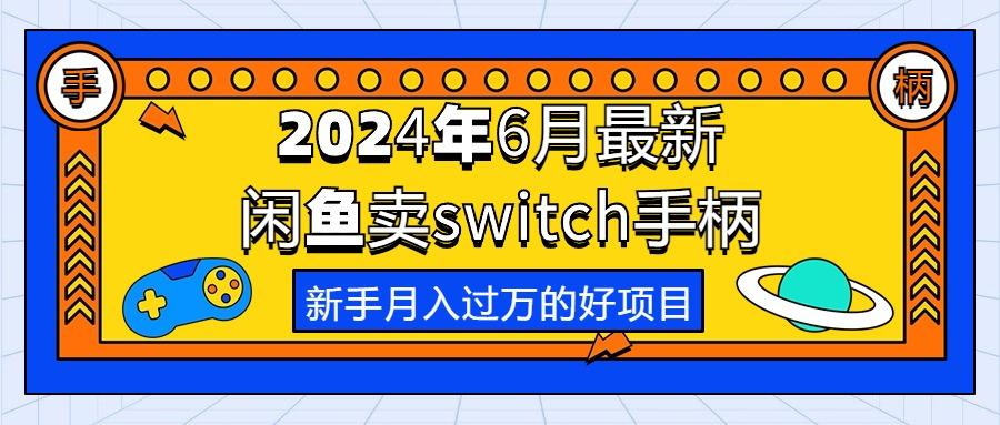 2024年6月最新闲鱼卖switch游戏手柄，新手月入过万的第一个好项目-彼飞网创