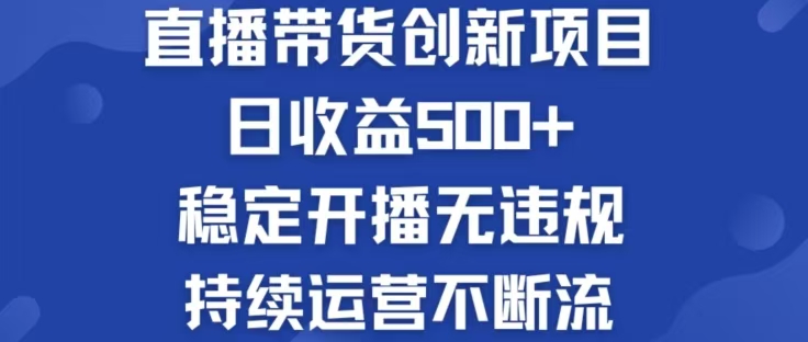 淘宝无人直播带货创新项目，日收益500，轻松实现被动收入-彼飞网创