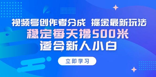 【蓝海项目】视频号创作者分成 掘金最新玩法 稳定每天撸500米 适合新人小白-彼飞网创