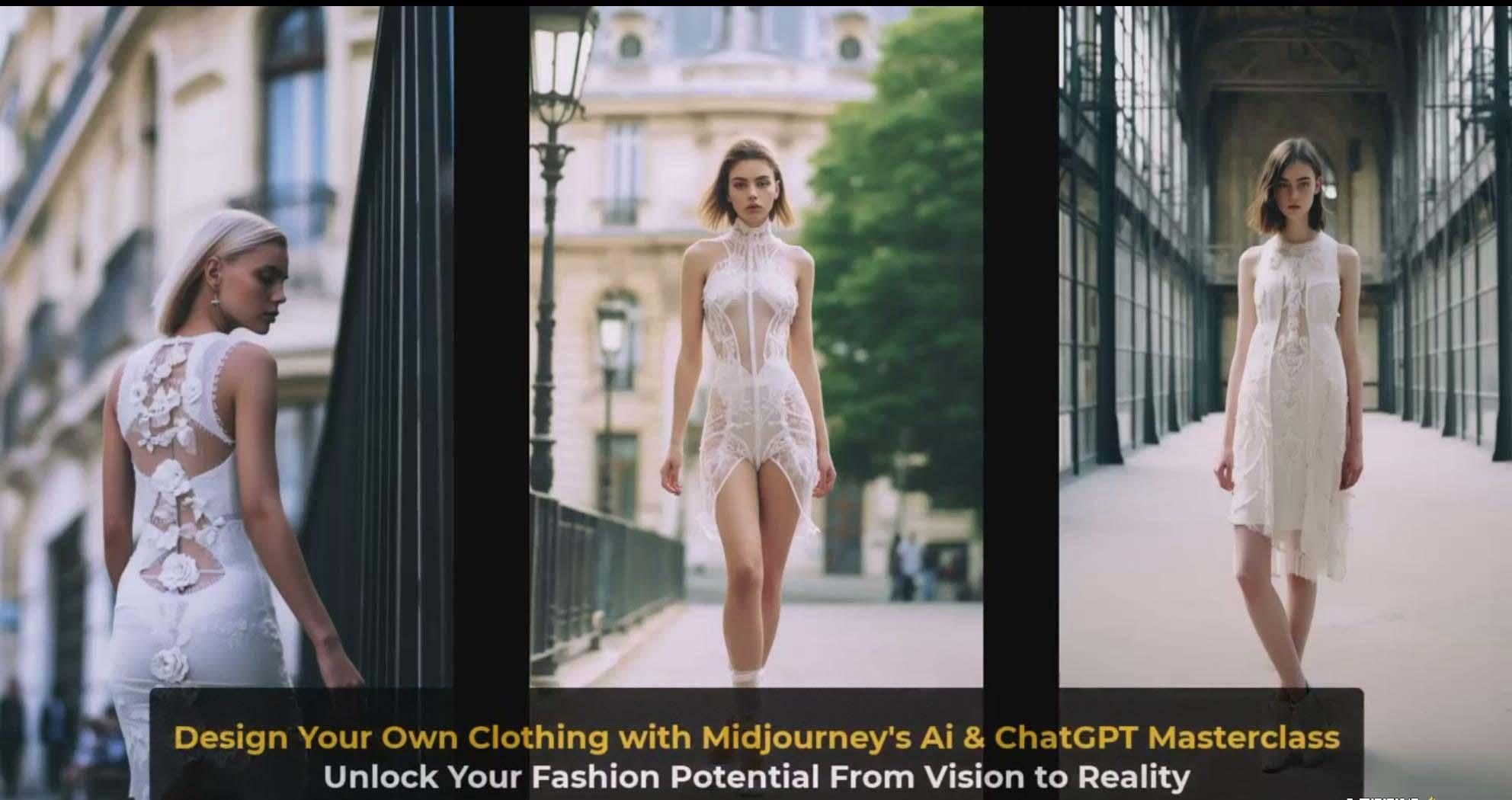 图片[4]-利用 Midjourneys Ai 人工智能设计自己的服装AI大师班-10节课-中英字幕-彼飞网创