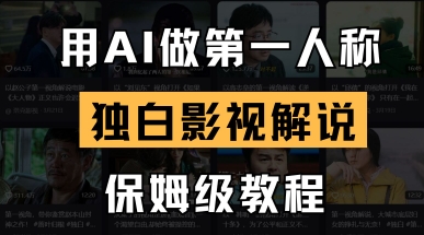 用AI做第一人称独白影视解说，手把手教学，保姆级教程-彼飞网创