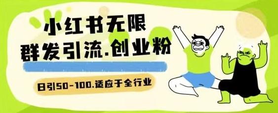 小红书一天引流一二百创业粉技术 可引全行业精准粉玩法【揭秘】-彼飞网创