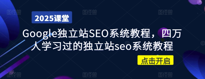 Google独立站SEO系统教程，四万人学习过的独立站seo系统教程-彼飞网创