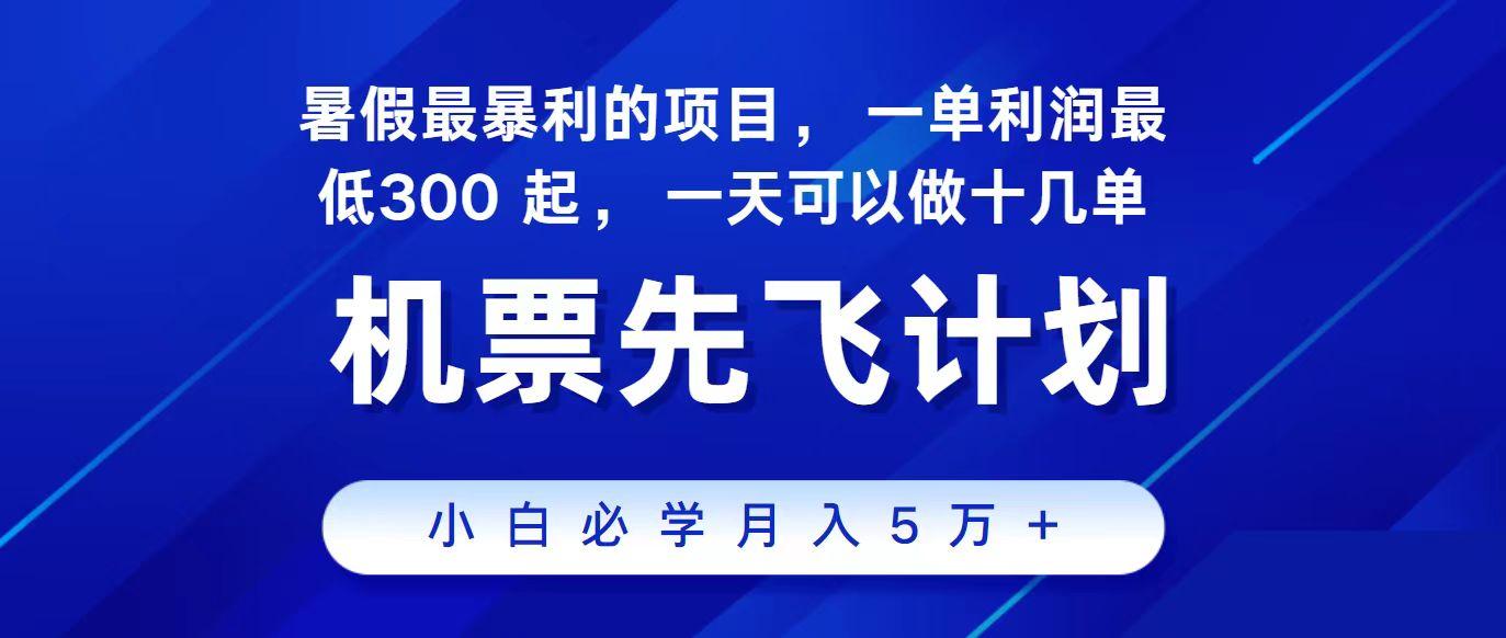 2024最新项目冷门暴利，整个暑假都是高爆发期，一单利润300+，每天可批量操作十几单-彼飞网创