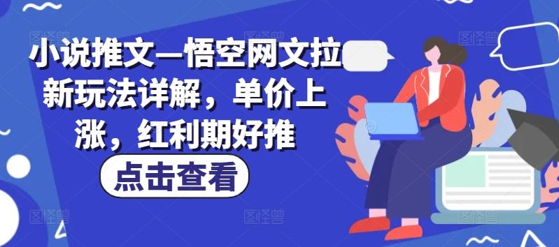 小说推文—悟空网文拉新玩法详解，单价上涨，红利期好推-彼飞网创