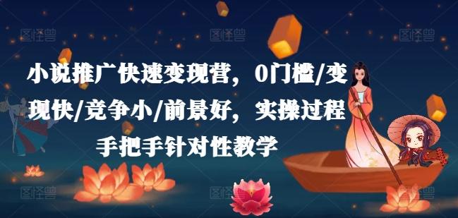 小说推广快速变现营，0门槛/变现快/竞争小/前景好，实操过程手把手针对性教学-彼飞网创