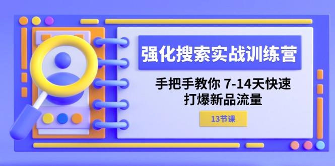强化 搜索实战训练营，手把手教你 7-14天快速-打爆新品流量(13节课-彼飞网创