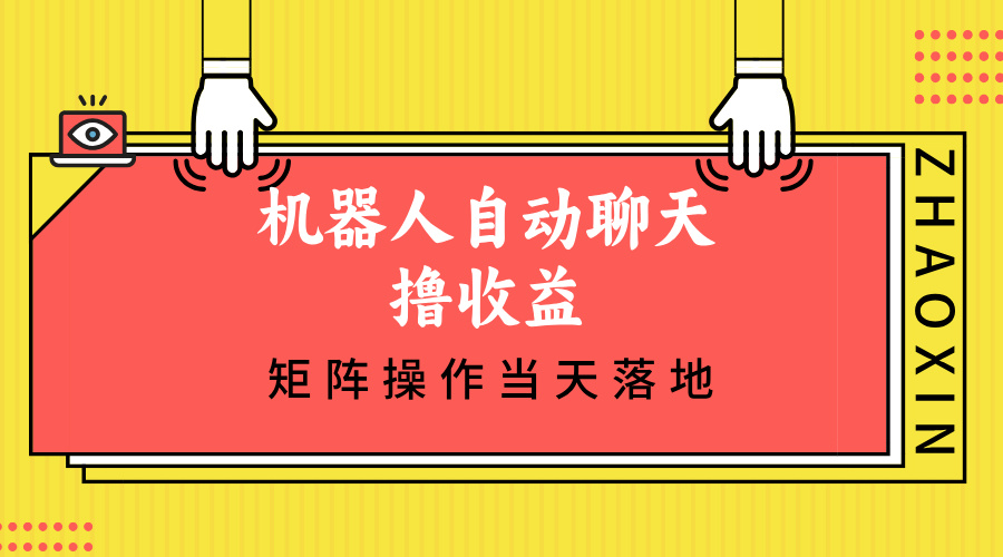 机器人自动聊天撸收益，单机日入500+矩阵操作当天落地-彼飞网创