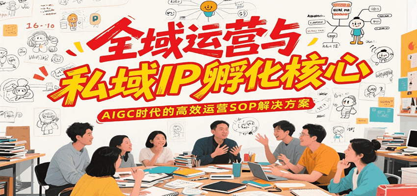 全域运营与私域IP孵化核心，AIGC时代的高效运营SOP解决方案-彼飞网创