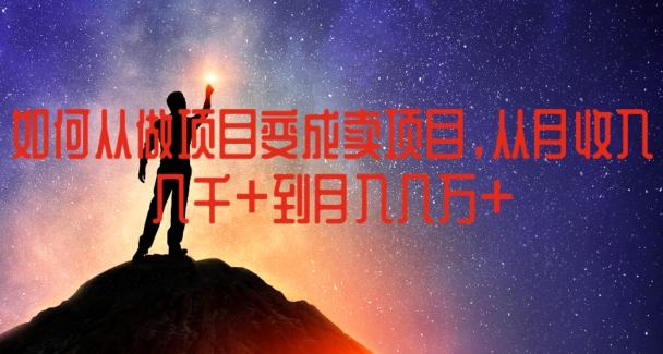 如何从做项目变成卖项目，从月收入几千到月入几万【揭秘】-彼飞网创