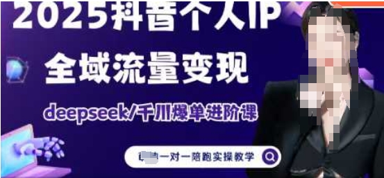 2025个人IP短视频带货(进阶版)全域流量变现，deepseek千川爆单进阶课-彼飞网创