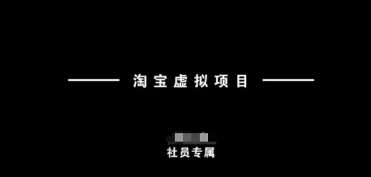 淘宝虚拟项目，从理论到实操，新手也能快速上手-彼飞网创