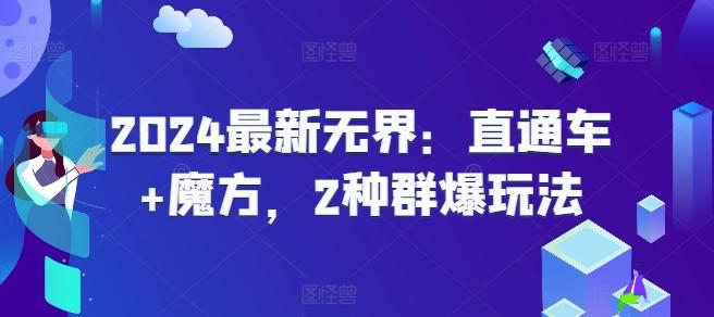 2024最新无界：直通车+魔方，2种群爆玩法-彼飞网创