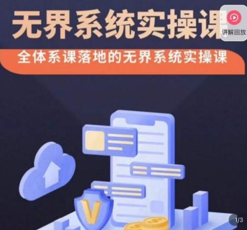 老衲·无界系统实操课，全体系落地无界改版后选择、出价、高投产做付费引流-彼飞网创