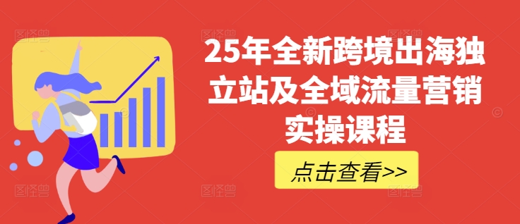 25年全新跨境出海独立站及全域流量营销实操课程，跨境电商独立站TIKTOK全域营销普货特货玩法大全-彼飞网创
