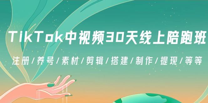 TikTok中视频-30天线上陪跑班：注册/养号/素材/剪辑/搭建/制作/提现/等等-彼飞网创