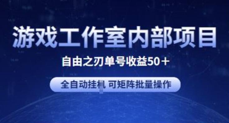 游戏工作室内部项目 自由之刃2 单号收益50+ 全自动挂JI 可矩阵批量操作【揭秘】-彼飞网创