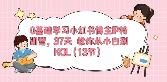 0基础学习小红书博主IP特训营，37天 教你从小白到KOL(13节-彼飞网创