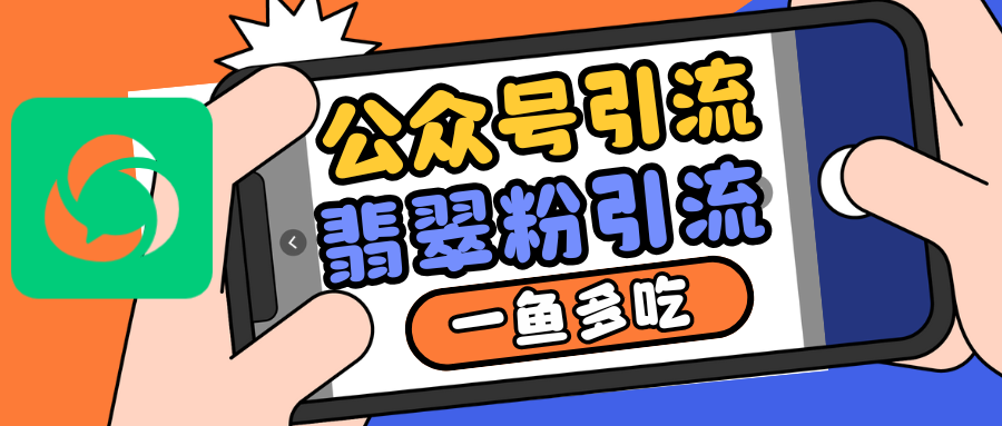 公众号低成本引流翡翠粉，高客单价，大力出奇迹一鱼多吃-彼飞网创