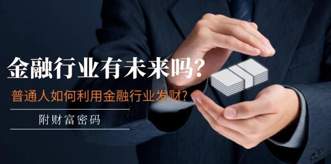 某付费文章：金融行业有未来吗？普通人如何利用金融行业发财?(附财富密码-彼飞网创