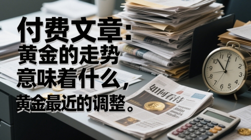 付费文章：黄金的走势意味着什么，如何看待黄金最近的调整-彼飞网创