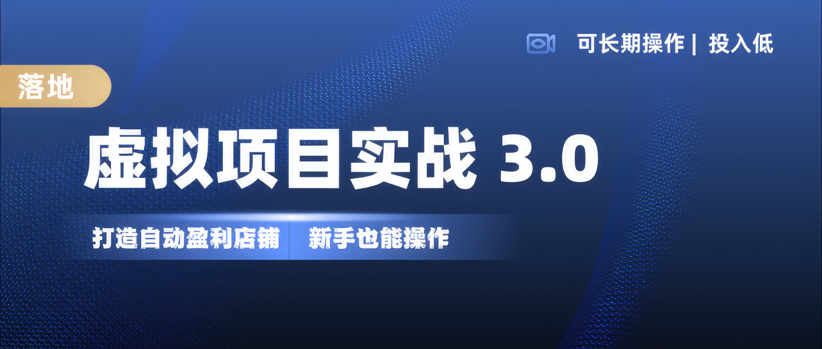 虚拟项目实操落地 3.0,新手轻松上手，单品月入1W+-彼飞网创