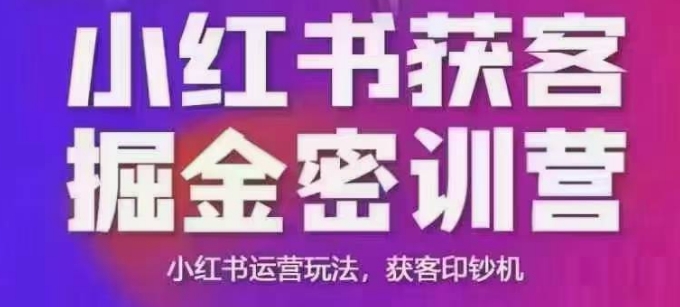 小红书获客掘金线下课，录音+ppt照片，小红书运营玩法，获客印钞机-彼飞网创