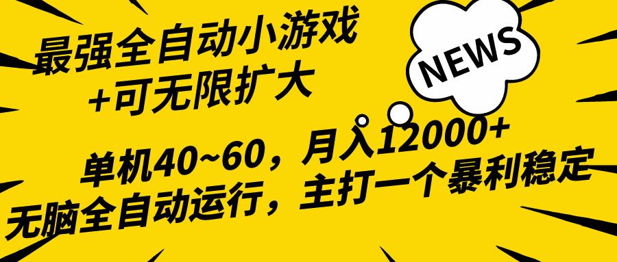 (10046期)2024最新全网独家小游戏全自动，单机40~60,稳定躺赚，小白都能月入过万-彼飞网创