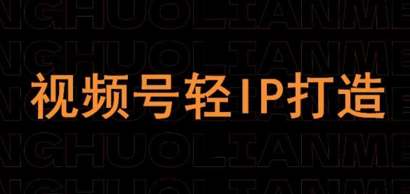 视频号线上课程，视频号轻IP打造-彼飞网创