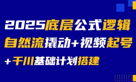 大明老师·底层公式逻辑自然流+千川搭建-彼飞网创