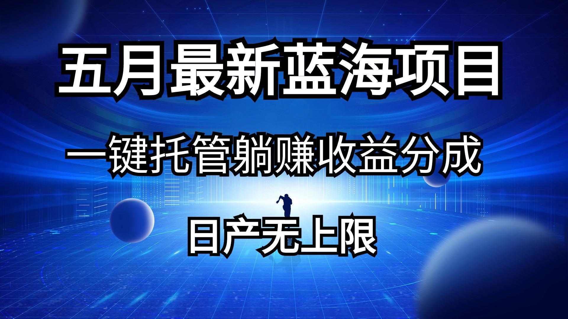 五月刚出最新蓝海项目一键托管 躺赚收益分成 日产无上限-彼飞网创