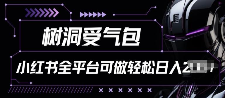 小红书等全平台树洞受气包项目，轻松日入一两张【揭秘】-彼飞网创