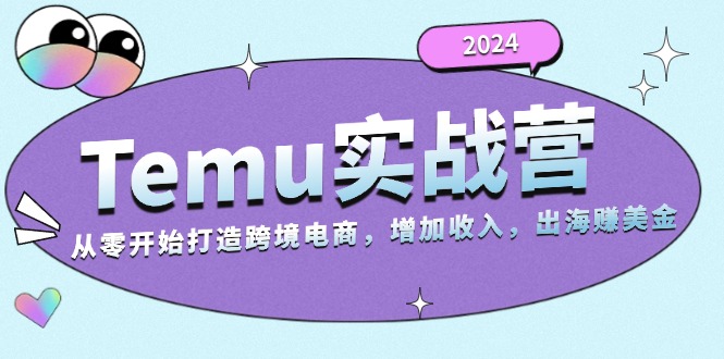 2024Temu实战营：从零开始打造跨境电商，增加收入，出海赚美金-彼飞网创