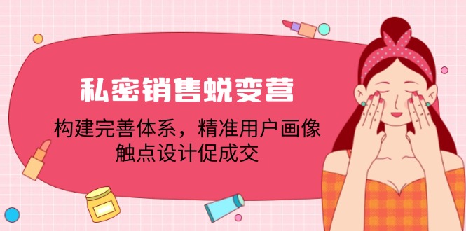 私密销售蜕变营：构建完善体系，精准用户画像，触点设计促成交-彼飞网创