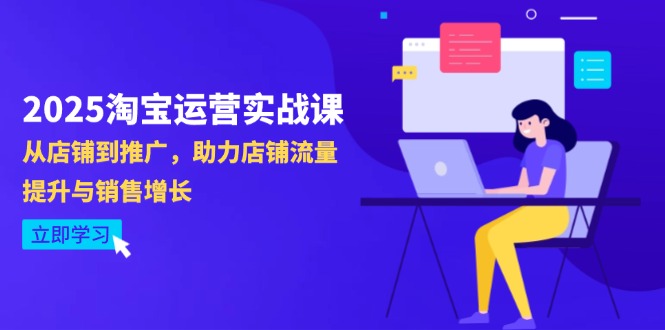 2025淘宝运营实战课-4月更新：从店铺到推广，助力店铺流量提升与销售增长-彼飞网创
