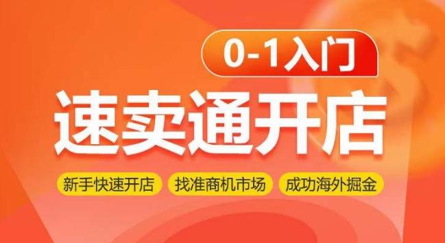速卖通开店0-1入门，新手快速开店 找准商机市场 成功海外掘金-彼飞网创
