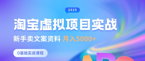 淘宝虚拟项目垂直玩法，新手卖文案资料，月入5k+-彼飞网创