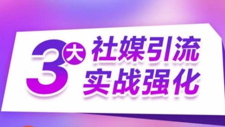 3大社媒引流实战强化，多渠道站外引流，高效精准获客，订单销售额翻倍增长-彼飞网创