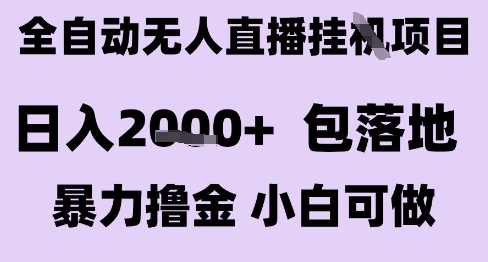 最新全自动抖音无人直播挂G项目，日入2k+ 包落地暴力撸金，小白可做【揭秘】-彼飞网创