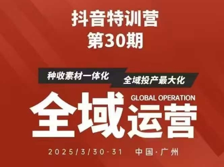 抖音特训营第30期线下培训资料，没有录音视频，正版整理的脑图资料及学员总结核心点-彼飞网创