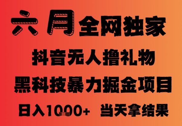 25年6月抖音无人直播最新暴力撸音浪掘金，小白可做，可批量矩阵放大，长期稳定日入1k+【揭秘】-彼飞网创
