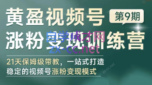 黄盈·视频号涨粉变现训练营-彼飞网创